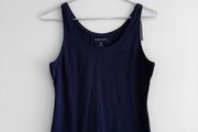 New Dunnes Stores Navy Stretch Vest Top