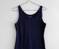New Dunnes Stores Navy Stretch Vest Top