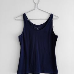 New Dunnes Stores Navy Stretch Vest Top
