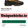 Nike Air Max 95 Black Suede Navy Denim Image 5