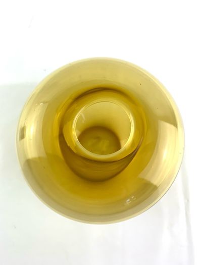 Mid century art glass vase