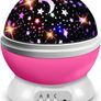 Rotating Projection Lamp USB LED Night Light Sky Moon Star Master Projector for Kids Baby Sleep Lighting Image 3