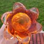 Large Murano red tulip vase Image 4