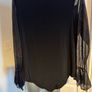 Saloos Collection black elastic party top with mesh sleeves size L/XL UK16 EU44 Postage included Image 5