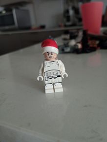 Lego star wars minifigure clone trooper Santa hat sw0596