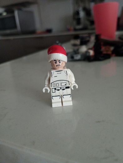 Lego star wars minifigure clone trooper Santa hat sw0596