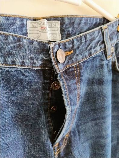 Fat Face cotton jeans 38 waist and 31 leg in very good condition see last two photos for exact measurements FREE STANDARD POSTAGE INCLUDED