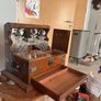 antique Victorian oak tantalus Image 9