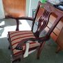 Hand carved Mahogany dinning table with 6 chairs Image 2