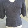 Next black and silver ribbed dressy knit bnwot uk 8-10 Image 3