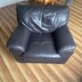 leather sofa and chair Image 5