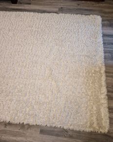 Large Shaggy Cream Rug