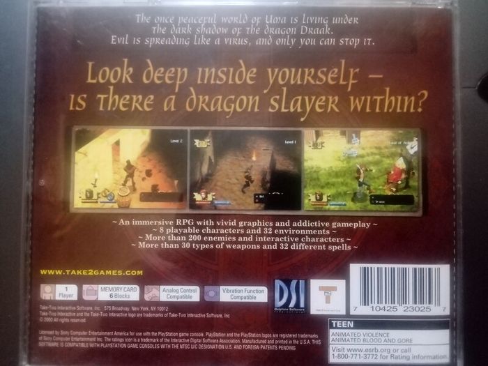 Darkstone Playstation 1 NTSC-U