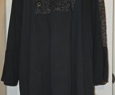 Joe Browns Black Sparkly Lace Tunic Top  UK 26  EU 54 Plus Size