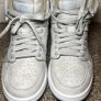 Nike Air Jordan1 Light Grey / Baby Blue UK4 Image 2