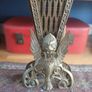Vintage Brass Peacock Fan folding firescreen Image 2