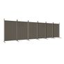 6-Panel Room Divider Anthracite 520x180 cm Fabric Image 3