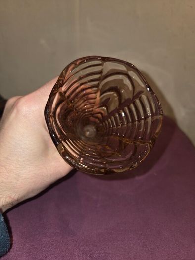 1930's "Rocket" Pink Glass Vase