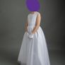 Communion dress with accessories and shoes Image 3