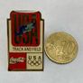 Coca Cola USA Track and Field Olympic pin Image 4