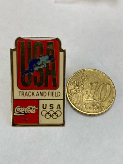 Coca Cola USA Track and Field Olympic pin