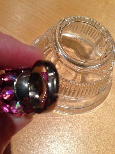 Pink Diamonte Ring