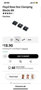 floyd rose tremolo locking nut clamping blocks