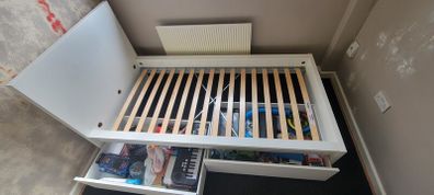 single bed with storage