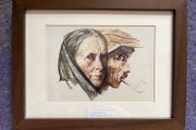 Sean Keating, 'The Matriarch', framed and mounted print, 26cm x 20cm