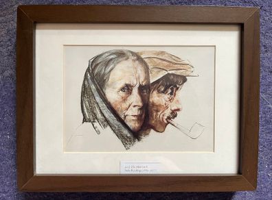 Sean Keating, 'The Matriarch', framed and mounted print, 26cm x 20cm
