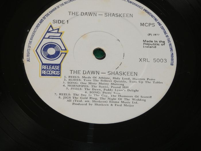 Shaskeen The Dawn Irish Pressing 1977 Lp