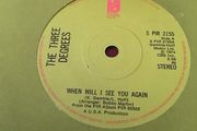 Three Degrees vinyl single record - When will i see you again