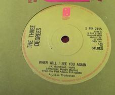 Three Degrees vinyl single record - When will i see you again