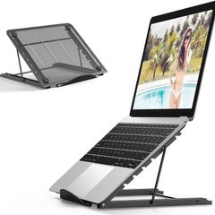 FREE P&P Laptop Stand,Foldable Portable Ventilated Desktop Laptop Holder,Universal Lightweight&Adjustable Ergonomic Tray Mount Compatible with iM(ac)/Laptop/Notebook Computer/Tablet
