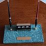 Vintage Marble Art Deco Desk Set Image 2
