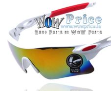 Sunglasses UV400 Outdoor Sports Eyewear Men and Women Driving Cycling White