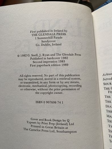 Land of Tales  by Joan Ryan and Gordon Snell 1989
