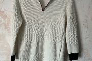 Maje Cream Quilted Textured Mini Dress UK 10