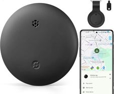Android Tracker Tags, 1 Pack Google Certified Smart Tracker, Works with Google Find Hub for Keys, Luggage, Kids, Backpacks, Pets, IP67 Waterproof & Replaceable Battery