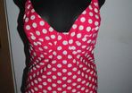 Brand new Resort polka dot red tankini set with shorts size UK14/16 EU42/44 cup DD/E Postage included