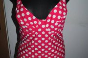 Brand new Resort polka dot red tankini set with shorts size UK14/16 EU42/44 cup DD/E Postage included