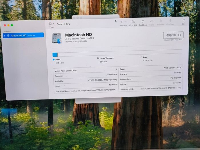 Apple MacBook Pro 15" 2018 A1990 , Intel i7, 32GB RAM, 500GB, macOS Sequoia, Battery Cycle: 658
