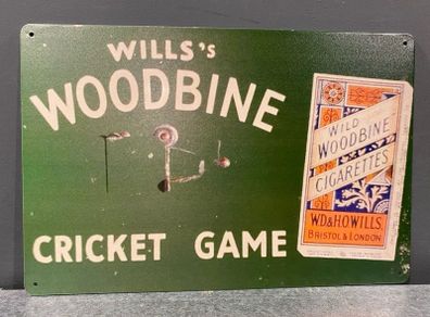 Wills Woodbine Tin Metal Sign