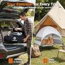Elevated Dog Bed with UV-Proof Canopy, Raised Outdoor Dog Tent with Powerful Anti-Slip Feet, Portable Pet Cot with Wider Shade, Raised Cooling Bed for Camping, Backyard, Beach (Grey, XL) Image 7