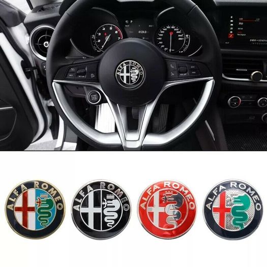 1pcs 40MM Steering Wheel Badge Emblem Sticker Auto Accessories for ALFA ROMEO