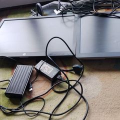 Hp monitors with Arm stand x2