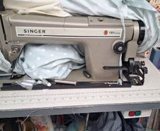 industrial sewing machine and table