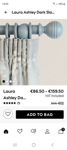 Laura Ashley Curtain Pole
