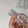 280 - Set of 4 Vintage Small Size Vodka Whiskey Gin Clear Glass Decorative Collectible Display Bottle Image 4
