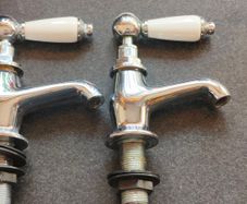 GoodHome Brean Traditional Basin Pillar Tap
